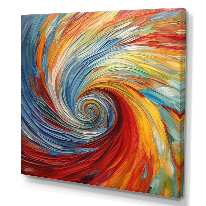 " Spiral Symphony II ", Wrapped Canvas, 24" H x 24" W x 1" D