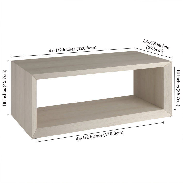 Foxtrot Coffee Table With Shelf