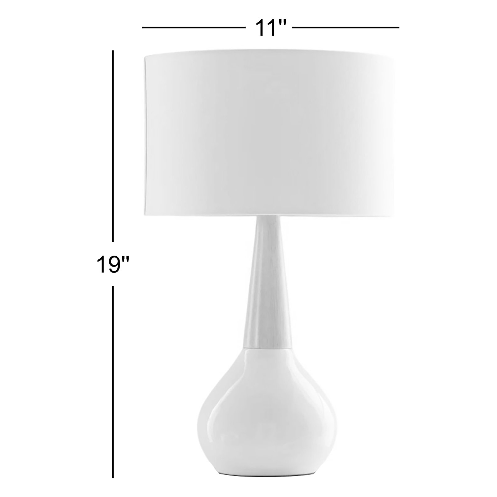 Scotia Ceramic Solid Wood Table Lamp, Cream