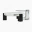 Table basse blanche avec table d'appoint blanche
