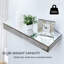 Tablettes flottantes en miroir 15 "pour décor de chambre / salon / cuisine