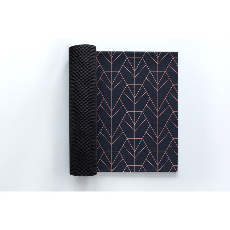 Non-Slip Geometric Outdoor Doormat