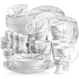 40 Piece Porcelain China Dinnerware Set - Service for 8