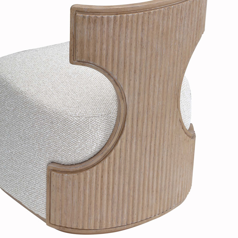 West Kensington Vanity Chair, Medium Yellow Wood
