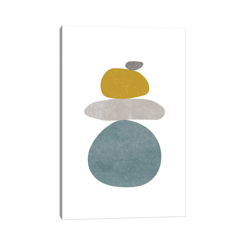 Pebbles V by Nouveau Prints - Painting on Canvas, 101.6cm H x 66.04cm W x 3.81cm D, Wrapped Canvas