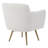 Mercer41 Helgard White Swivel Chair