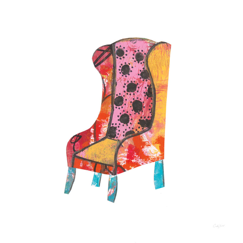«Mod Chairs IV» par Courtney Prahl, impression sur toile tendue, H 20 po x l 20 po