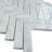Natural 11.23 in. x 11.23 in. Herringbone Polished Marble Mosaic Tile