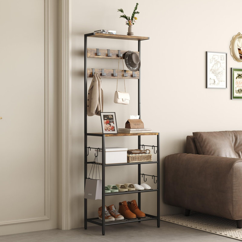 Personette Hall Tree 23'' Wide, Brown
