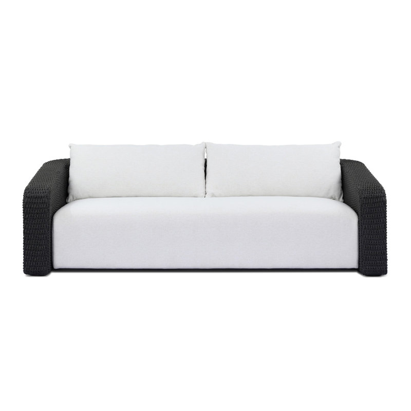 Westby Outdoor Sofa-Faux Black Hyacinth, Faux Black Hyacinth, Alessi Linen