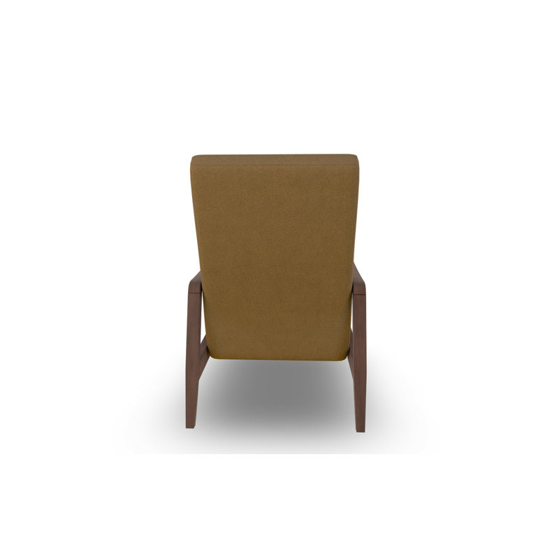 Fauteuil d'appoint moderne, Café, Noyer foncé