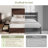 Adainville 50"H Modern Queen Size Solid Wood Bed with 2 Storage Drawers, Espresso-887246137-887246135