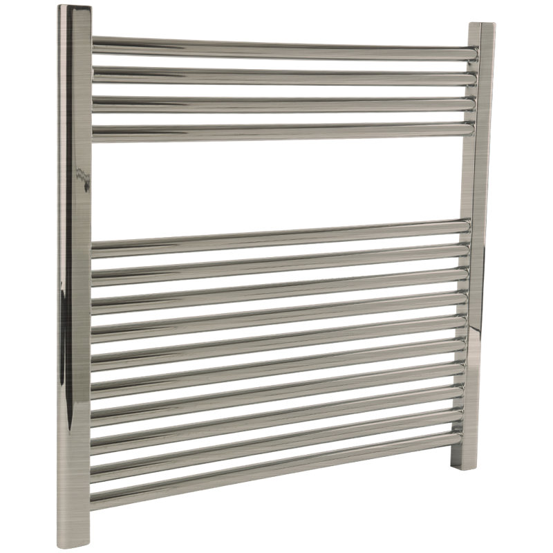 Denby Wall Mount Electric Towel Warmer, Brushed Nickel, 27" H x 23.625" W x 5.19" D