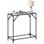 Console Table With Transparent Glass Top 80X35x81 Cm Steel-1942224615-1942224611
