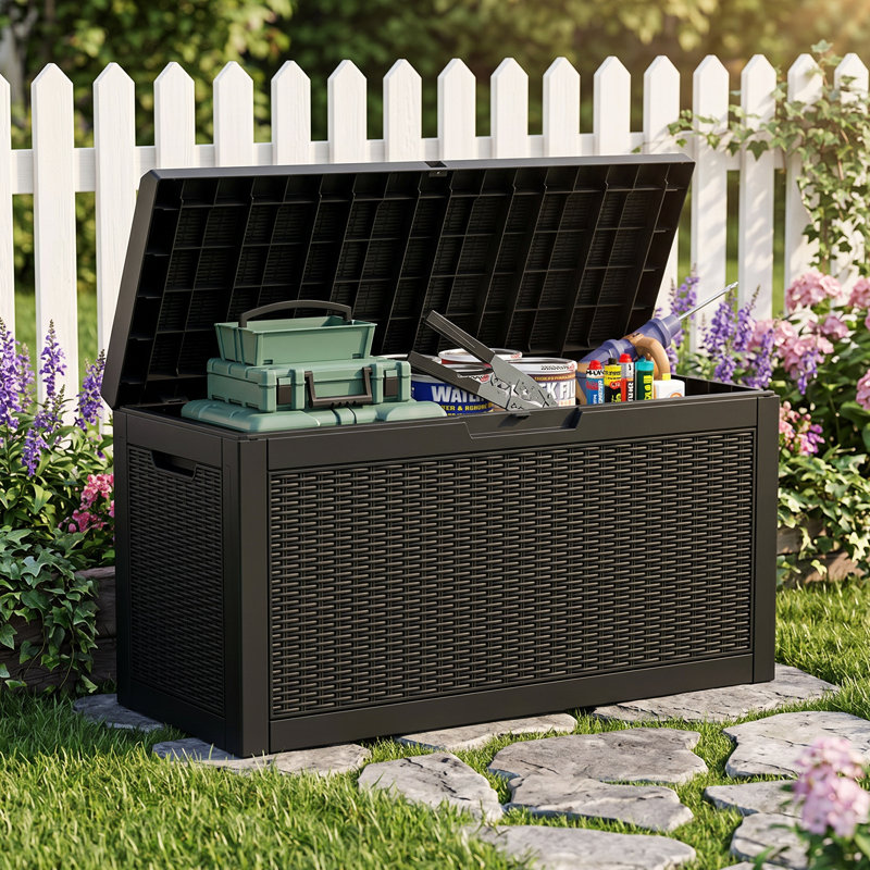 Boîte de rangement pour terrasse 60 gallons, Boîte de rangement 60 gallons