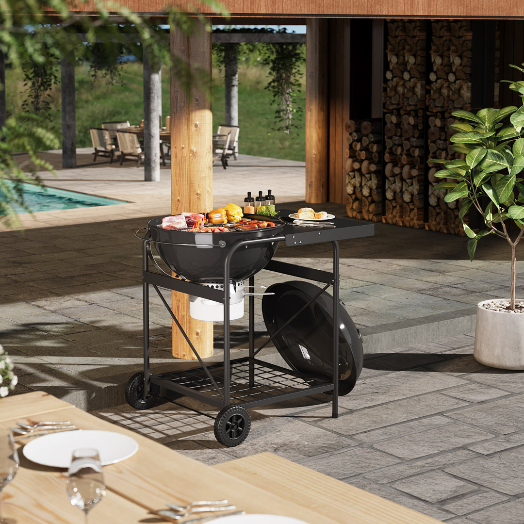 Dakota Fields Cacy 94.5cm W Kettle Charcoal Grill