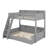 Twin Over Full Bunk Bed With Charging Station And A Drawer-1796927909