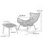 Chaise berçante en alliage PE tissé