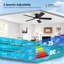 Ventilateur de plafond 52 po avec ensemble d'éclairage DEL et télécommande-267840944