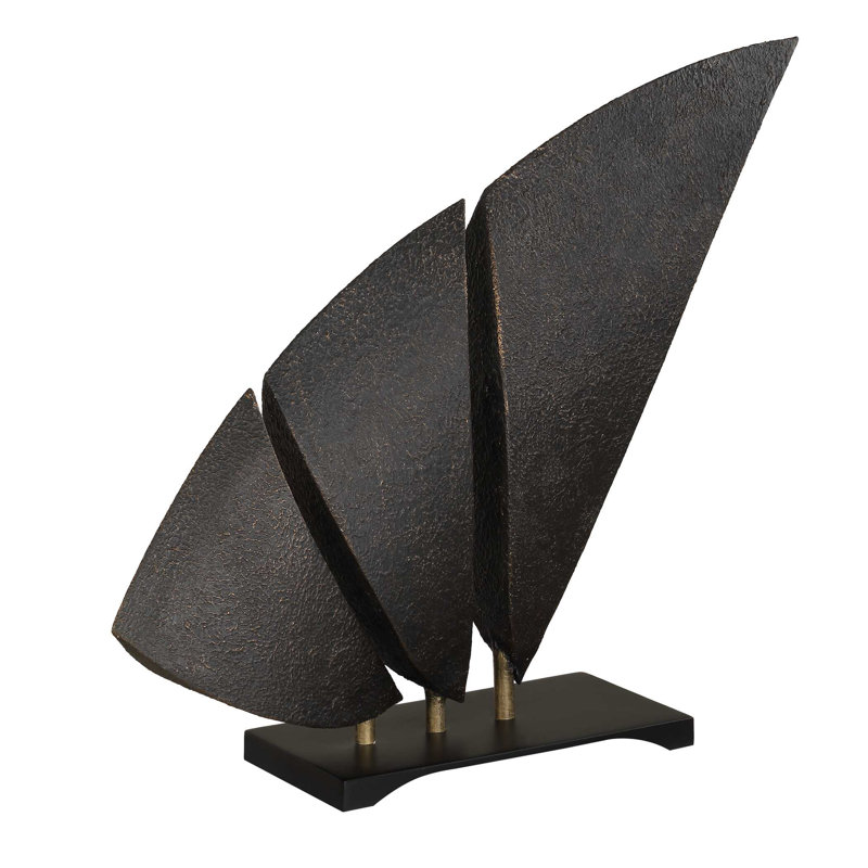 Sculpture bronze foncé Uttermost Wind Crest