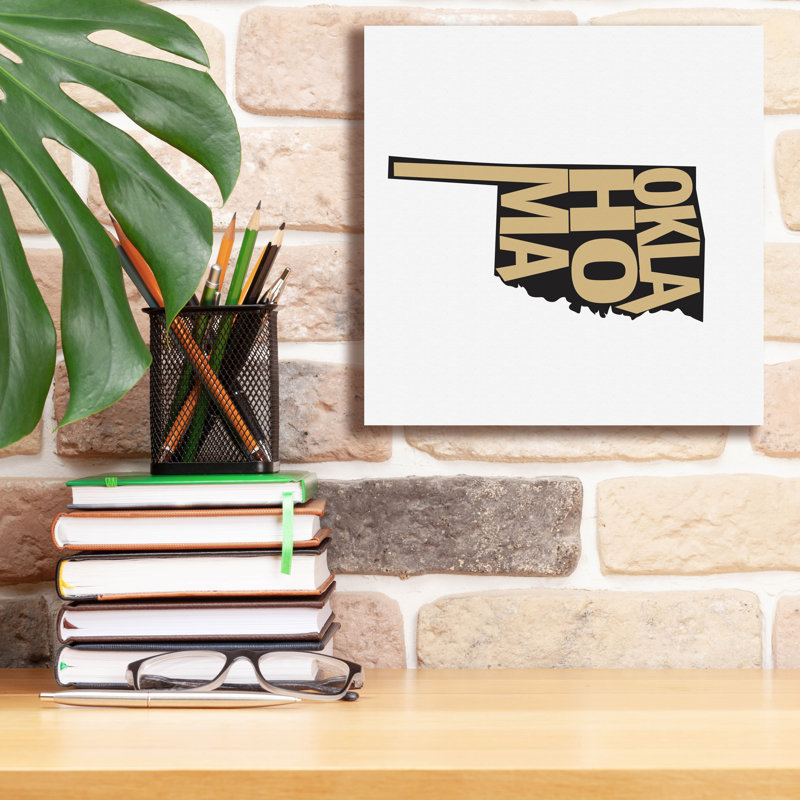 «Oklahoma 2» par Art Licensing Studio, art mural sur toile, H 12 po x l 12 po x P 0,75 po