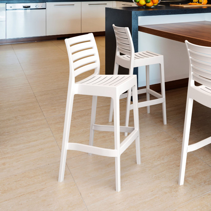 Outdoor 29.5'' Bar Stool, White
