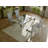 Kenyara Glass Top Metal Base Dining Table-1693357412