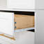 Armoire de cuisine de campagne de 78,2 po de hauteur avec 8 tablettes de porte, armoire de rangement avec 3 tablettes réglables, 3 grands tiroirs, armoire polyvalente pour la cuisine, la salle à manger et la salle de bain, blanc rétro