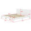 Base de lit plateforme durable avec tête de lit et lattes solides-99522320-99522324