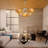 Ffraid Light Gold Unique/Statement Bird Nest Pendant Lights