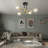 Rensselear 4-Light metal Modern Linear Sputnik Chandelier