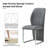 Set of 4 Faux Leather Dining Chairs, High Back & Sturdy Metal Legs, Ideal for Kitchen & Living Room