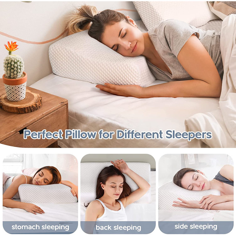 Super Ergonomic Orthopedic All Sleeping Pillow Positions Cervical Contour  Neck Pillow Protect Spine Back Shoulder Pain Relie
