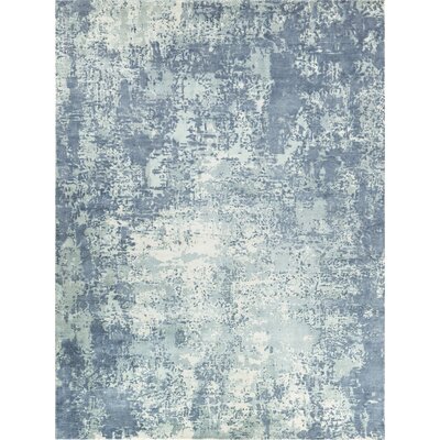 Laguna Abstract Hand-Loomed Blue Area Rug -  EXQUISITE RUGS, 4954-6'X9'