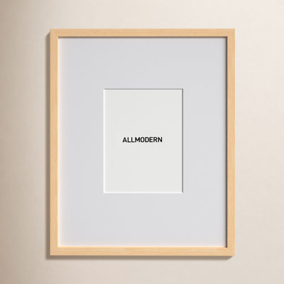Capullo Wood Matte Picture Frame with Mat