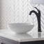 Lavabo de salle de bain vasque en céramique mince KRAUS Viva ™ avec bonde escamotable