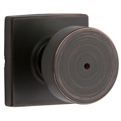 Privacy Door Knob with Square Rosette