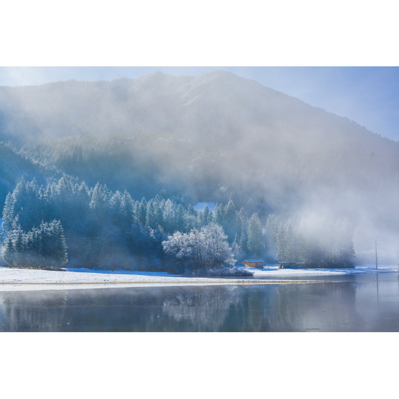 Winter Morning And Snow by Zodebala - Wrapped Canvas Print, 61cm H x 91cm W x 3.8cm D