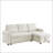 Stylish Sofa Sleeper Sofa Bed Reversible Sectional Couch With Storage Chaise, Accent Sofa-1886957298