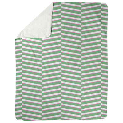 Couverture polaire rayures fracture