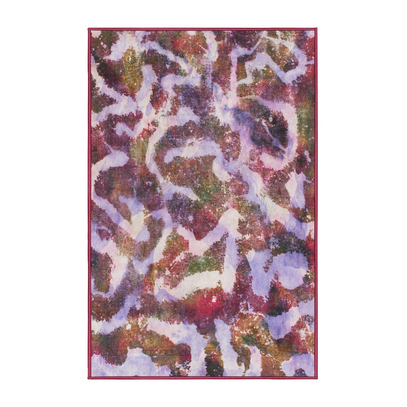 Abstract Indoor Rug, Rectangle 2' x 4'