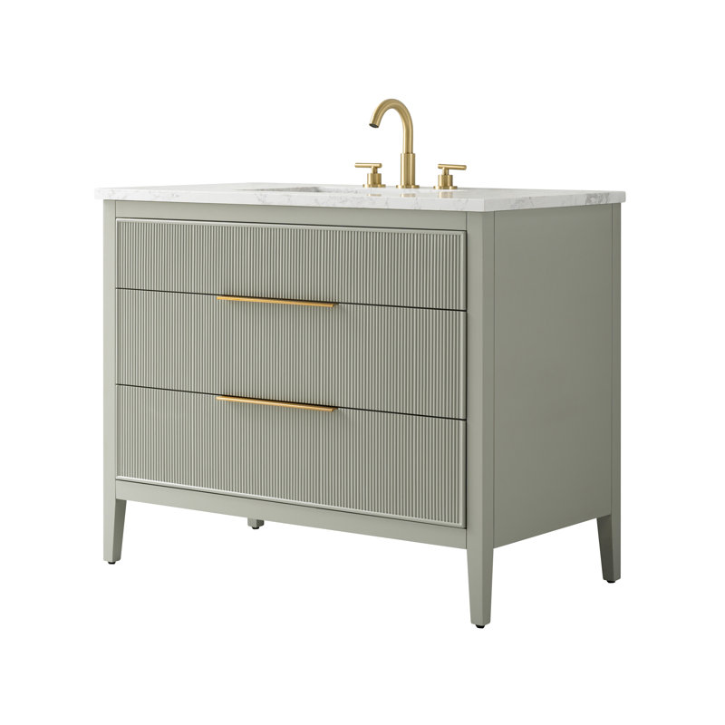 Emma 42" W Single Vanity, Light Sage