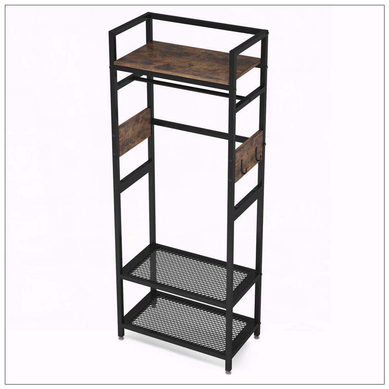 Petit portemanteau 22,75 po avec tringle et tablettes