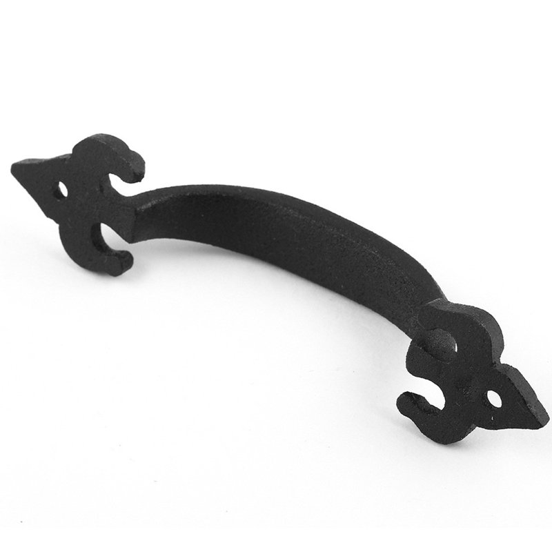 Black Wrought Iron Traditional Cabinet Pull Handles Set