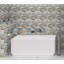 Reign Natural Stone and Glass Beveled Tile Mosaic Sheet-66075800