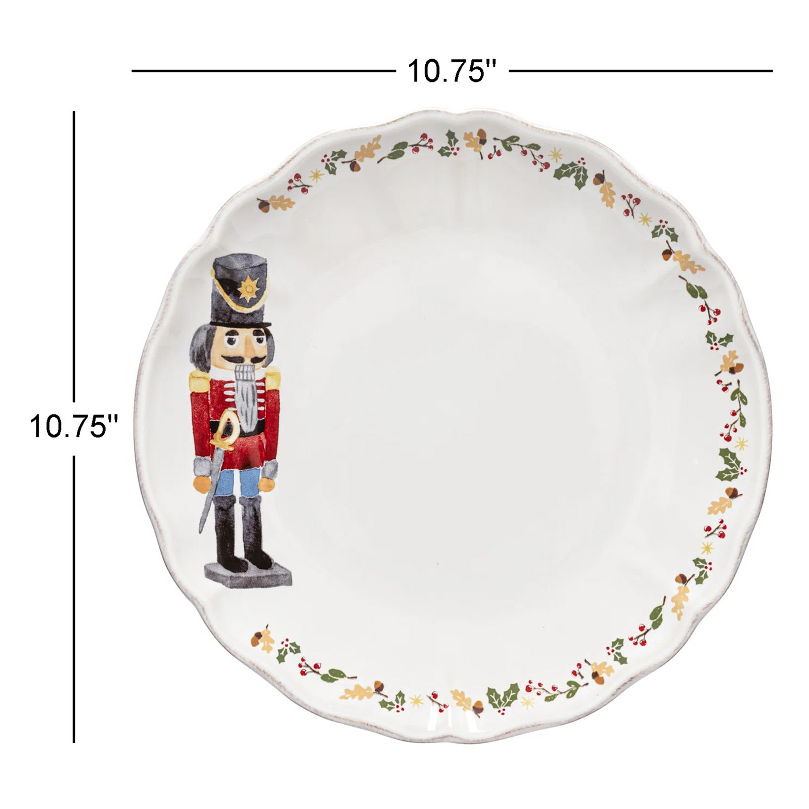 Costa Nova Nutcracker Dinner Plate