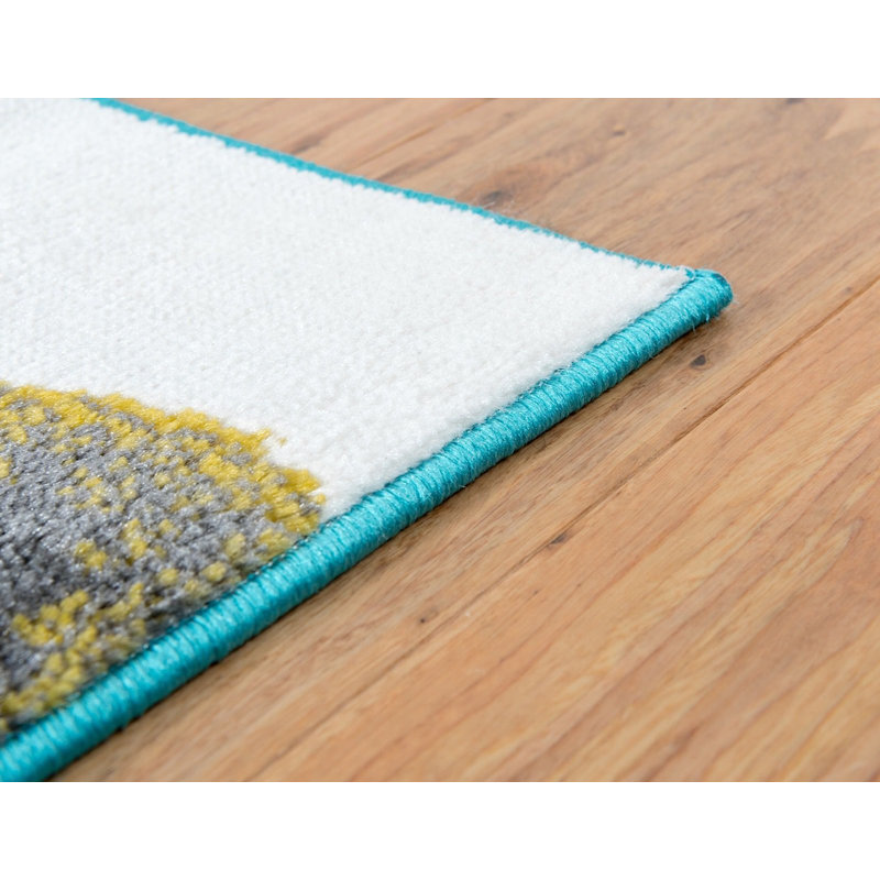 Tapis bleu / noir Lockard, Rectangle 8 pi x 10 pi