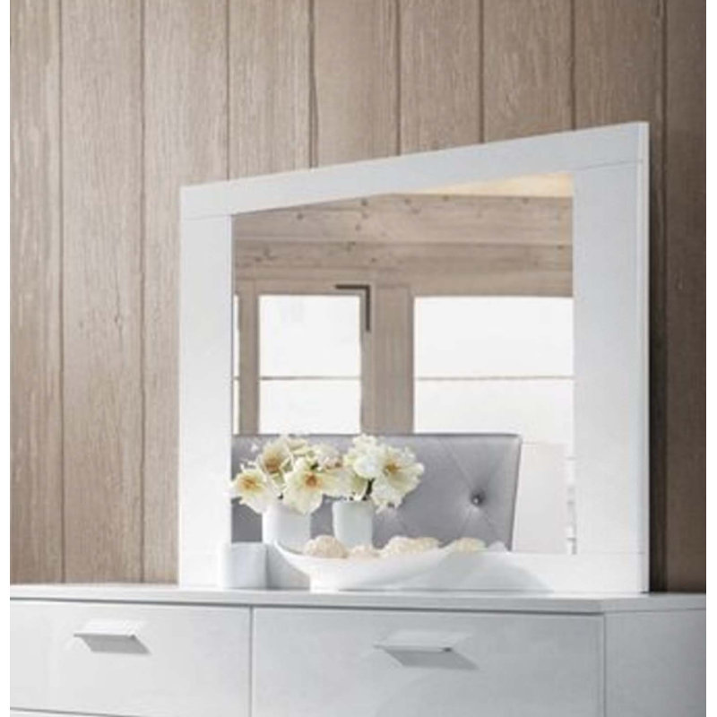 Lorimar White Finish Mirror