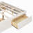 Platform Bed Frame With 4 Storage Drawers And Footboard Storage Cubby, No Headboard, Modern Space-Saving Design-56948933