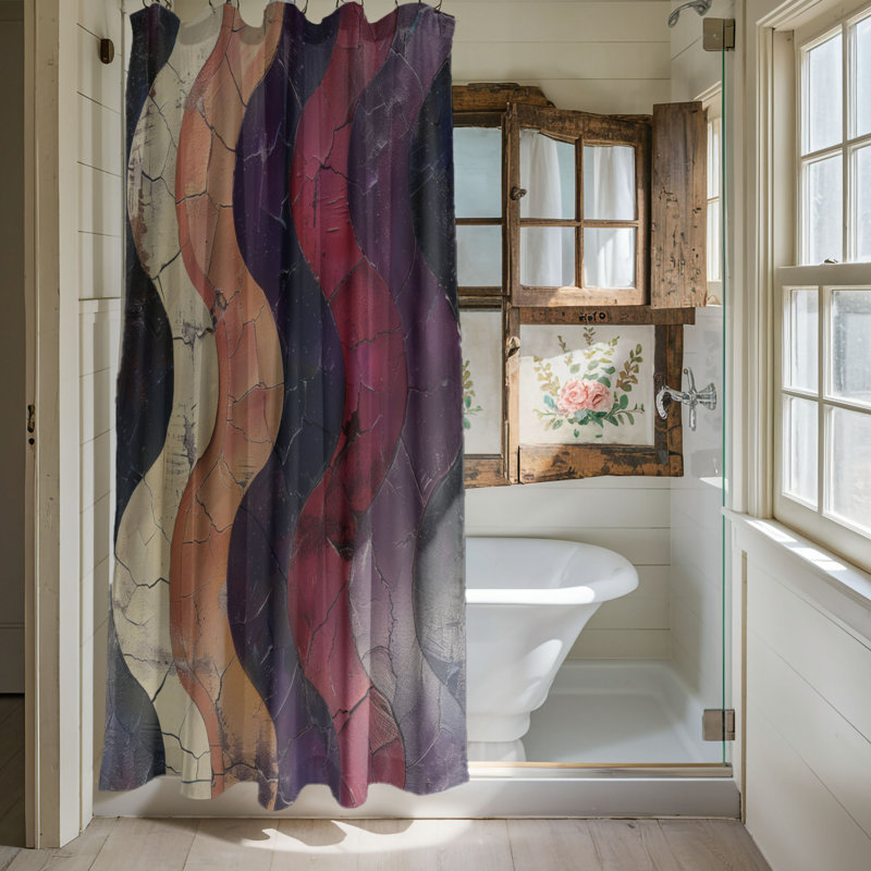 Affiche Timeworn - Rideau de douche Premium, H 74 po x l 71 po